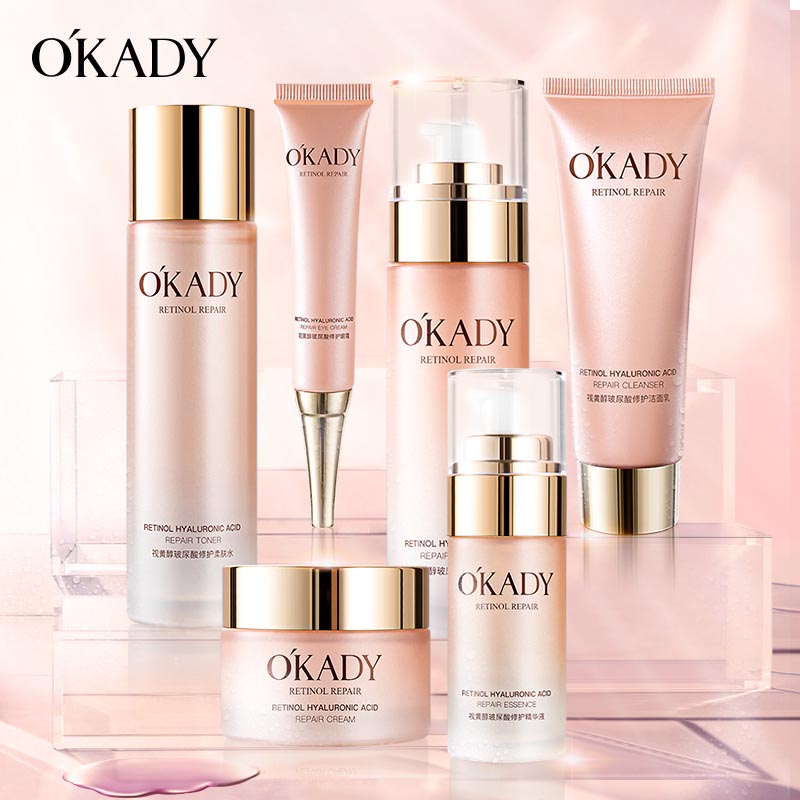 Exfoliating Facial Retinol Hyaluronic Acid Skin Care Set