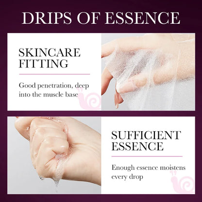 10pc Snail Collagen Facial Masks