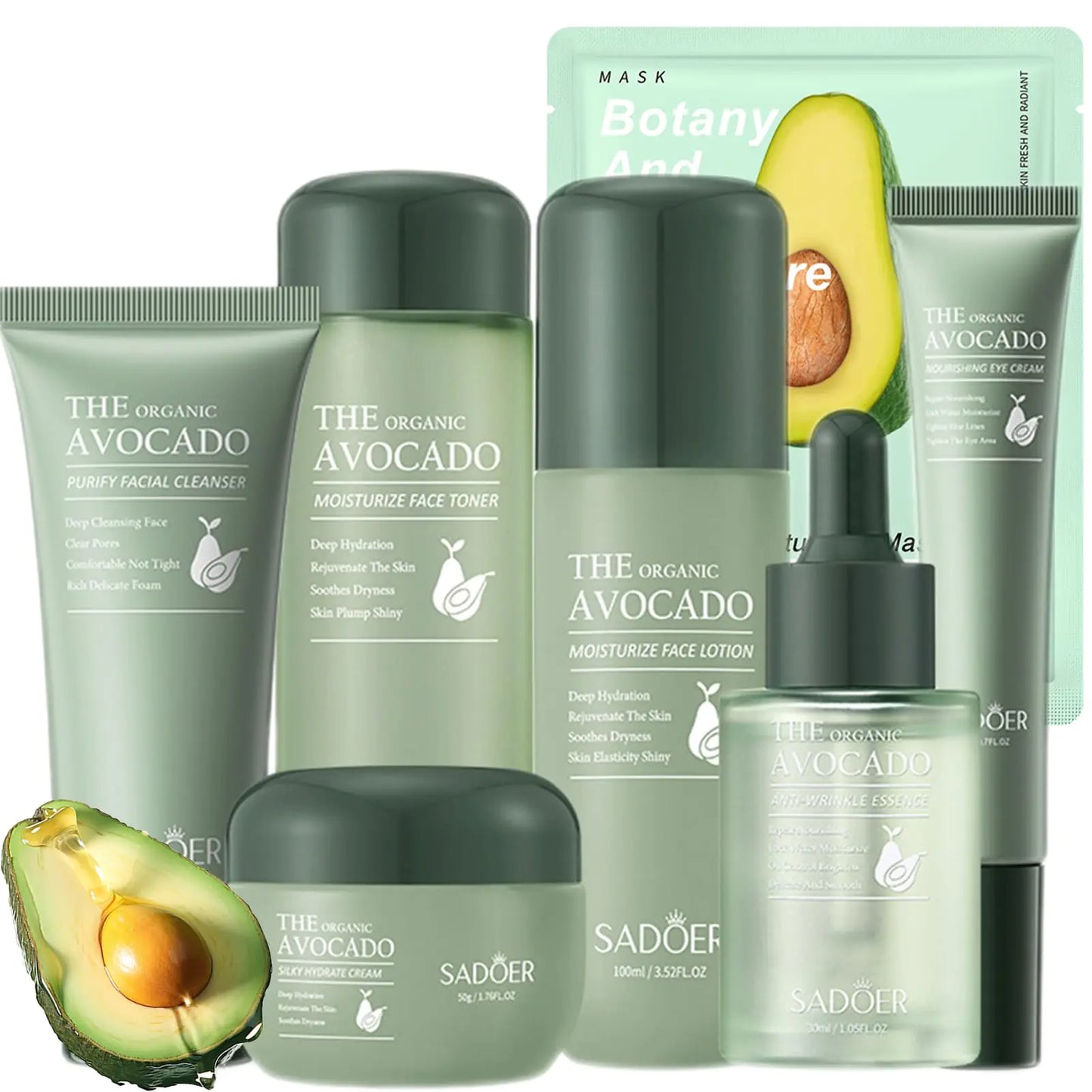 Avocado Skin Care Set