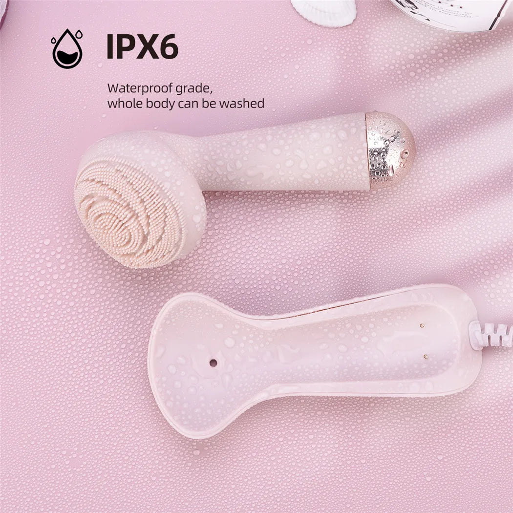 Electric Facial Cleansing Brush & Roller Massage