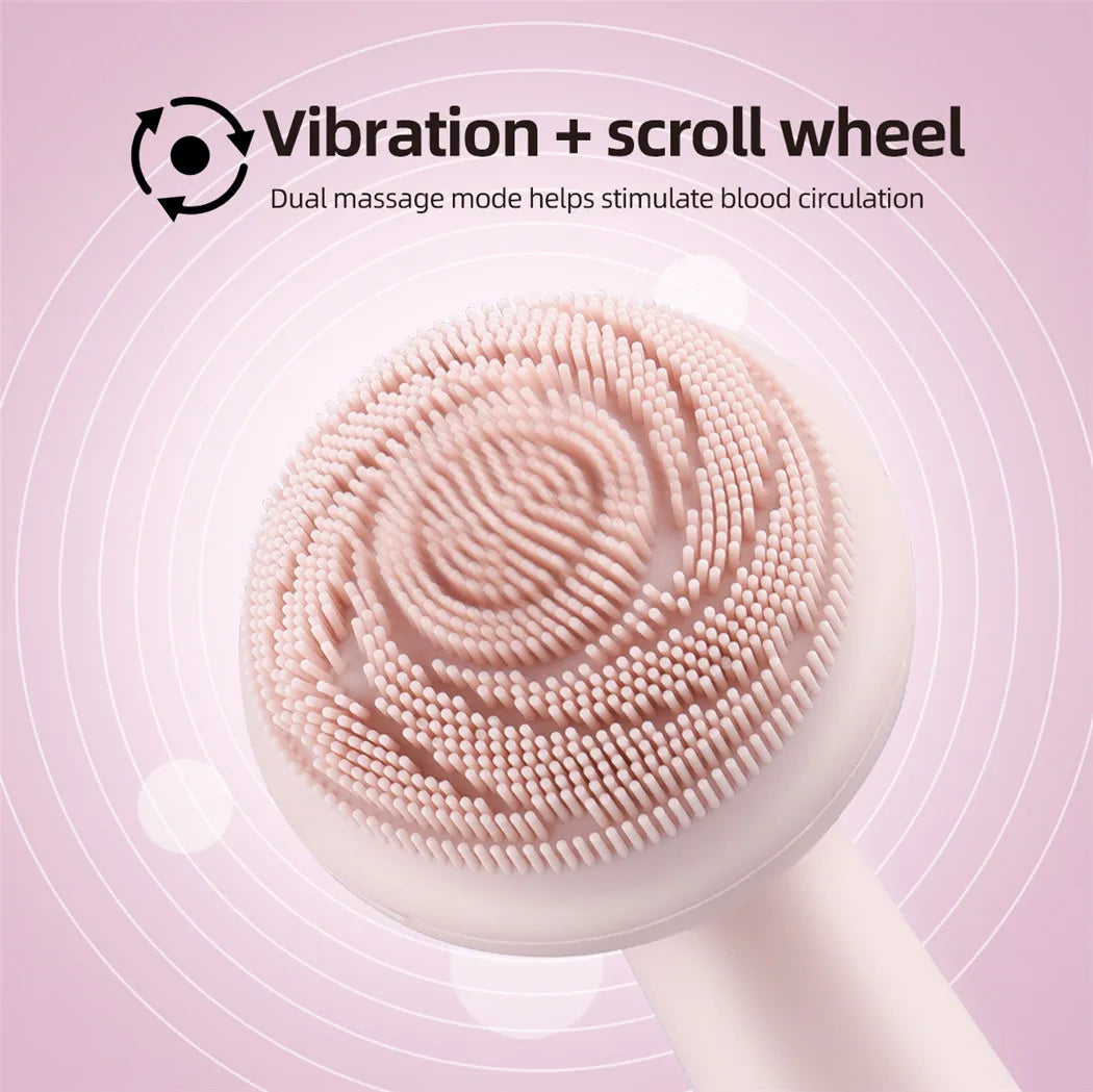 Electric Facial Cleansing Brush & Roller Massage