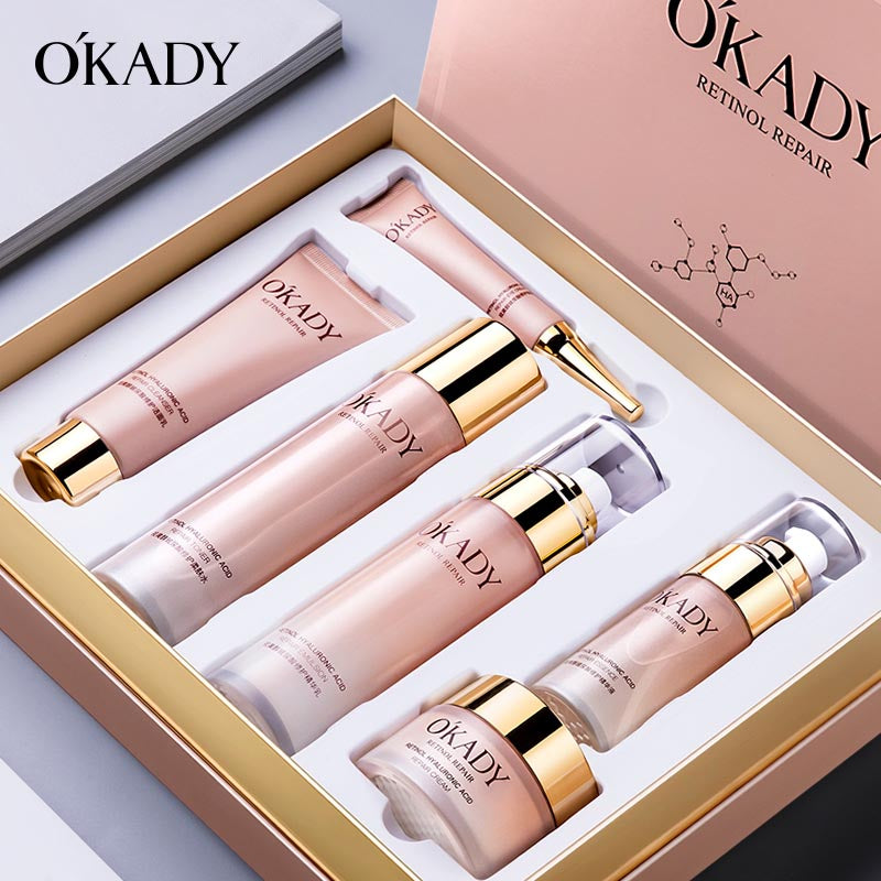Exfoliating Facial Retinol Hyaluronic Acid Skin Care Set